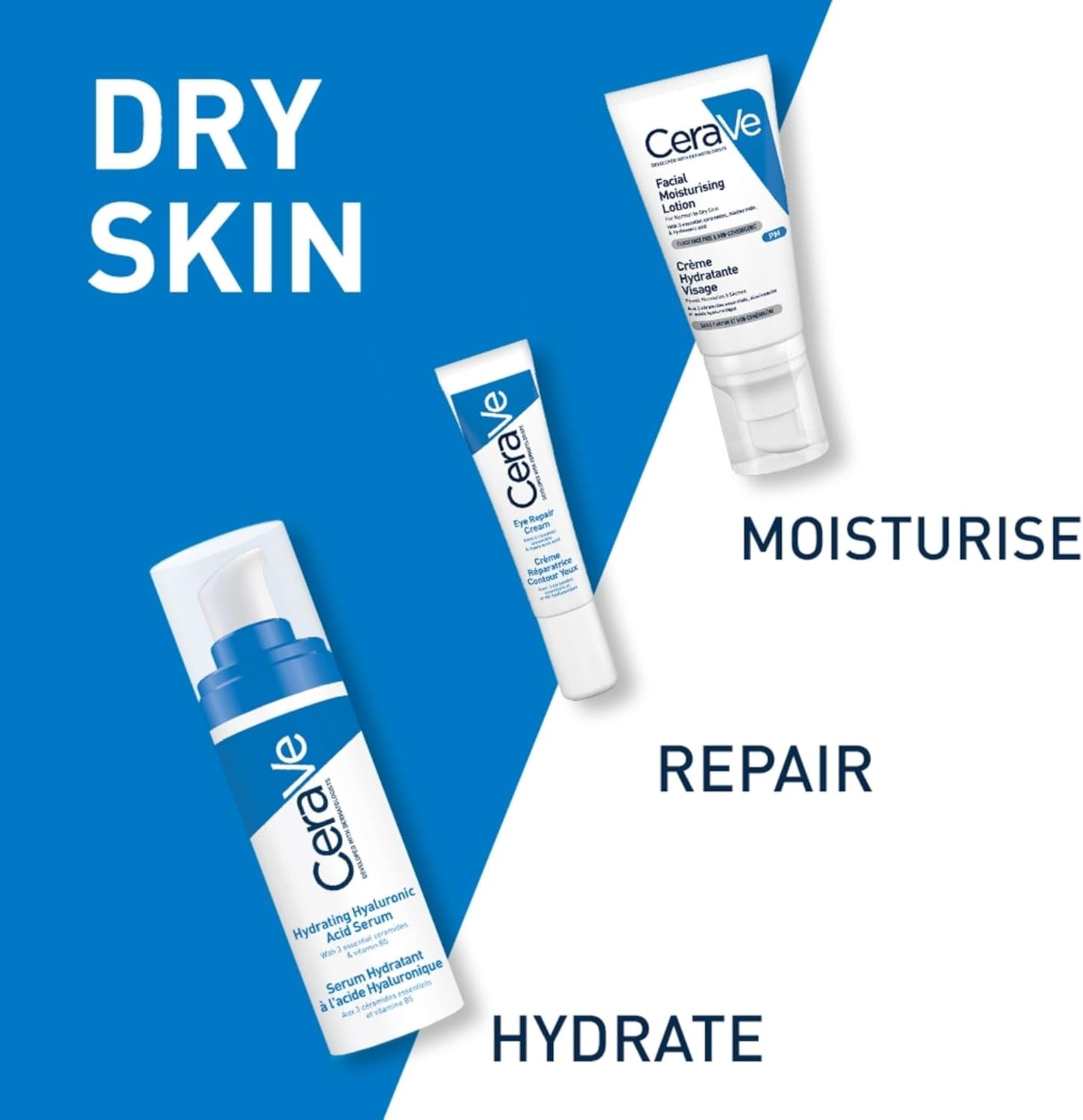 CeraVe PM Facial Moisturising Lotion with Hyaluronic Acid and 3 Essential Ceramides for Normal to Dry Skin 52ml