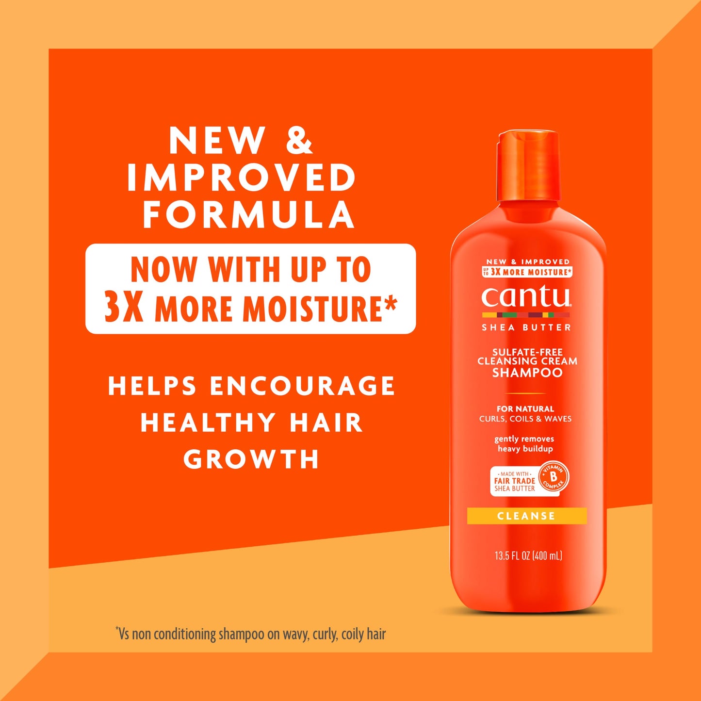 Cantu Shea Butter Sulfate-free Cleansing Cream Shampoo, 3 Fluid Ounce